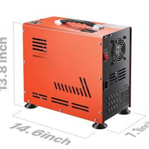 PCP légkompresszor 800 W, kéthengeres, 300 bar (30 MPa), automatikus leállítással és ventilátoros hűtéssel