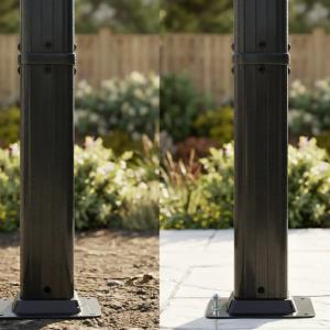 Pergola 3 × 4 m tolótetővel, behúzható rolókkal, UV50+ védelemmel és alumínium vázzal