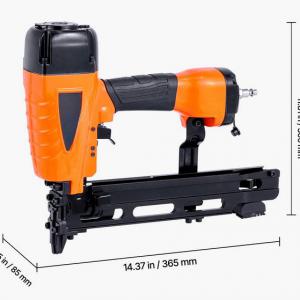 Pneumatikus tűzőgép – 16-os méret, 10,8 mm közepes korona, 25–50 mm kapocshossz, 4,8–8,3 bar üzemi nyomás,