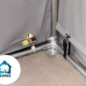 Ponyva csarnok raktársátor 6x12m oldalmagasság 4,00m ponyva PVC   szürke (72m2)