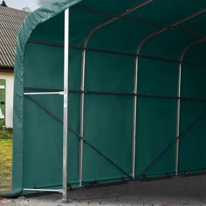 Ponyvagarázs csarnoksátor  6x24 m  tűzálló PVC ponyva zöld