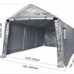 Ponyvagarázs, mobilgarázs  (28,8 m³) 3,05 x 4,57m