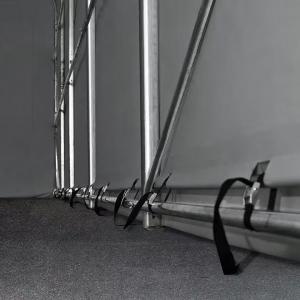 Ponyvagarázs, mobilgarázs 5x10m, PRIMEtex lángálló ponyva, szürke