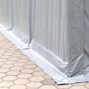 Ponyvagarázs mobilgarázs autógarázs 5x10m PRIMEtex- tűzálló ponyva szürke