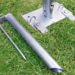 Ponyvagarázs mobilgarázs autógarázs 6x6m, PVC ponyva szürke