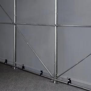 Ponyvagarázs mobilgarázs autógarázs 6x6m, PVC ponyva szürke