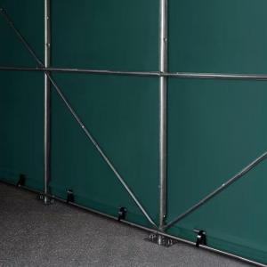 Ponyvagarázs, sátorgarázs  6x12 m ponyva PVC kapu mérete 4,1x2,9 m zöld