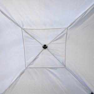 Pop-up összecsukható pavilon 3x3 m – vízálló, UV-álló rendezvénysátor hordtáskával, acélvázzal, fehér