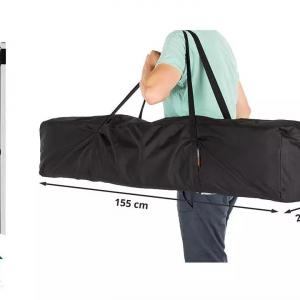 Pop-up összecsukható pavilon, rendezvény- és piaci sátor 3 × 3 m, 9 m², fehér PVC ponyvával, 2 db oldalfallal, 100%-ban vízálló kivitelben, stabil acélvázzal és 3 fokozatban állítható magassággal