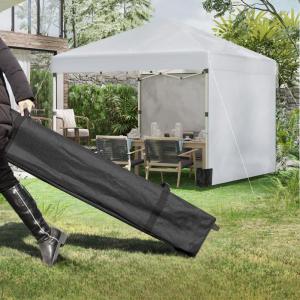 Pop-up  pavilon összecsukható rendezvénysátor 3x3 m 2db oldalfallal  tartozék hordozótáska és homokzsák, viharvédelemmel (világosszürke)