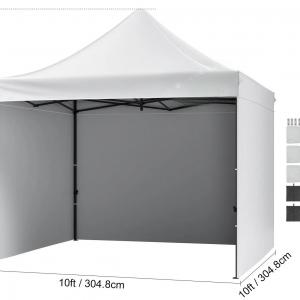 Pop-up  pavilon összecsukható rendezvénysátor  3x3 m 4db oldalfallal  tartozék hordozótáska és homokzsák fehér