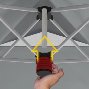 Pop-up  pavilon összecsukható rendezvénysátor 3x3 m fehér színben tartozék hordozótáskával és viharvédelemmel