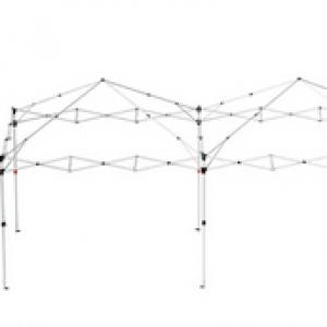 Pop-up  pavilon összecsukható sátor hordozótáskával 6x3 m oldalfalakkal szürke