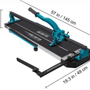 Porcelán csempevágó – alumínium kivitel, 35–1200 mm vágási szélesség, 6–15 mm vágási vastagság, lézeres pozicionálás, dupla vezetősín, 12 kg