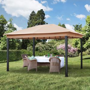 Premium kerti pavilon pergola rendezvénysátor fedett kerti sütögető 3x4m