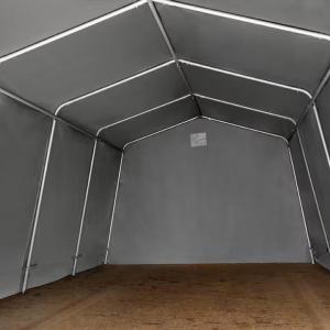 Premium Ponyvagarázs mobilgarázs 3,3x4,7m ponyva szürke