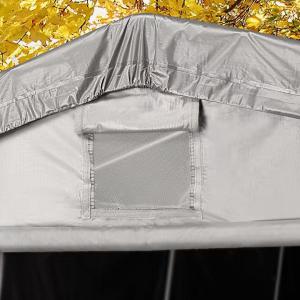 Premium Ponyvagarázs mobilgarázs 3,3x4,7m ponyva szürke