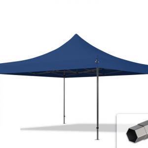 Premium pop-up összecsukható pavilon, rendezvénysátor, harmónikasátor 4x4m ponyva PVC szerkezete acél 40mm