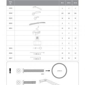 Premium Raktársátor tárolósátor ipari sátor 8x12m ponyva PVC padlókerettel, erősített szerkezettel fehér