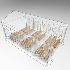 Premium rendezvénysátor és parti sátor 5 × 8 m – 40 m², fehér, vízálló  PE ponyvával,horganyzott acélvázzal