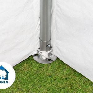 Premium rendezvénysátor parti sátor 6x12 m ponyva PE 350 fehér