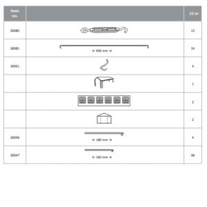 Premium rendezvénysátor parti sátor 6x12 m ponyva PE 350 fehér