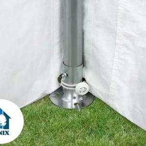 Premium rendezvénysátor partisátor  3x6m, ponyva PE fehér  (18m2)