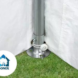 Premium rendezvénysátor partisátor 3x9m, ponyva PE fehér