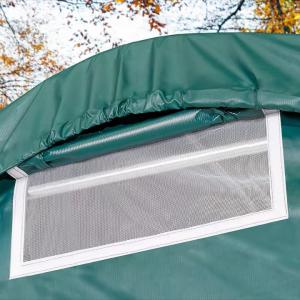 Professional Ponyvagarázs mobilgarázs 3,3x6m zöld, statikai csomaggal