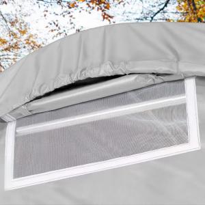 Professional Ponyvagarázs mobilgarázs autógarázs 3,3x4,8m, PVC ponyva, szürke statikai megerősítéssel