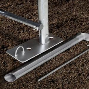 Professional Ponyvagarázs mobilgarázs autógarázs  3,3x7,2m, PVC ponyva, sötét zöld statikai megerősítéssel