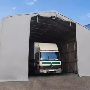 Professzionáis  ponyvacsarnok raktársátor hangársátor  6x12m raktársátor bejárat 4,1x2,9 m ponyva lángálló PVC szürke