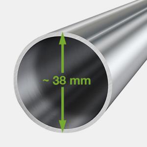 Professzionális extra erős, lángálló rendezvény- és partisátor 6 × 10 m, 60 m², fehér PVC ponyvával, 2,0 m oldalmagassággal, Ø 38 mm-es teljesen horganyzott acélvázzal és acélkábeles tetőmerevítéssel