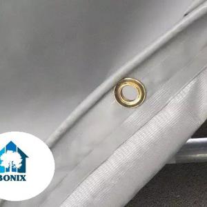 Professzionális extra erős  raktársátor 4x8m bejárat 3,5x3,5 m ponyva PVC