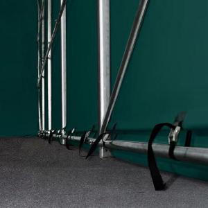 Professzionális extra erős  raktársátor 4x8m bejárat 3,5x3,5 m ponyva PVC
