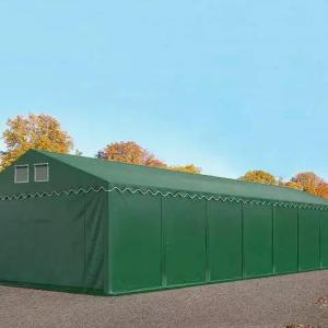 Professzionális  extra erős raktársátor 5x16 m, ponyva PVC  +2,6 m oldalmagasság, erősített szerkezettel (80m2)