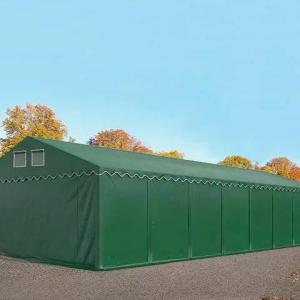 Professzionális extra erős raktársátor 5x20 m, ponyva PVC oldalmagasság  +2,6 m fehér (100m2)  erősített szerkezettel padlókerettel