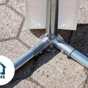 Professzionális extra erős raktársátor 6x20 m, ponyva PVC fehér  oldalfalmagasság+2,6 m fehér