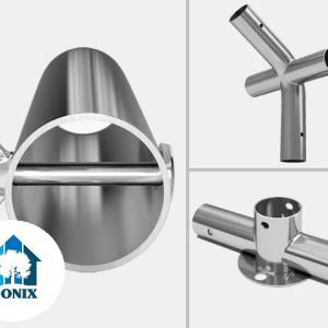 Professzionális extra erős rendezvénysátor 5x16 m, ponyva PVC fehér +2,6 m oldalmagasság, erősített szerkezettel