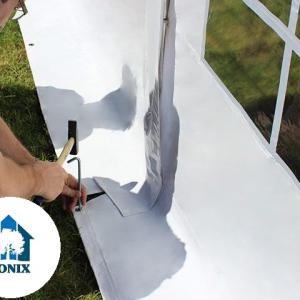 Professzionális extra erős rendezvénysátor 6 × 10 m, 60 m², fehér PVC ponyvával, 2,6 m oldalmagassággal, Ø 50 mm-es erősített horganyzott acélvázzal és padlókerettel