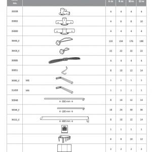 Professzionális extra erős rendezvénysátor parti sátor 5x10 m, ponyva PVC fehér oldalmagasság +2,6 m  erősített szerkezet padlókerettel acélcső Ø 50mm