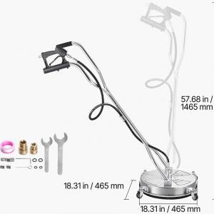 Professzionális felülettisztító, járdatisztító   rozsdamentes acél  46 cm – 275 bar, 15 l/perc, 100 °C-ig