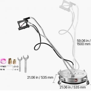Professzionális felülettisztító, járdatisztító   rozsdamentes acél 53 cm – 275 bar, 15 l/perc, 100 °C-ig