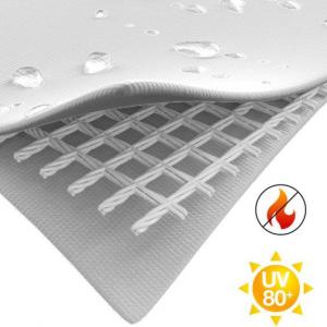 Professzionális lángálló rendezvénysátor 4x6 m, ponyva PVC  fehér
