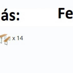 Professzionális lángálló rendezvénysátor 6x14m, ponyva PVC fehér