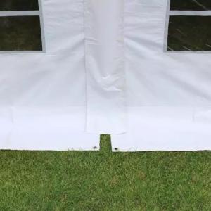 Professzionális lángálló rendezvénysátor, partisátor 3 × 6 m, 18 m², PVC ponyvával, megerősített horganyzott acélszerkezettel, stabil padlókerettel és megerősített tetőszerkezettel