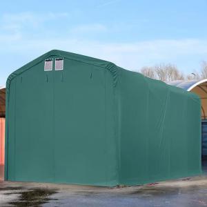 Professzionális ponyvagarázs ponyvacsarnok 4x8x3,35m  ponyva lángálló PVC