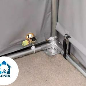 Professzionális PVC ponyvacsarnok raktársátor 3×6 m, 18 m², 3,00 m oldalmagassággal, két cipzáras kapuval és teljesen horganyzott acélvázzal
