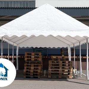 Professzionális raktár sátor, tároló sátor 4x8 m ponyva PVC 500g/m2 szürke