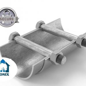 Professzionális raktársátor 8x12m oldalmagasság 3,00m cipzáras kapuval, tetőablakkal  ponyva PVC  szürke